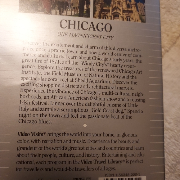 VHS movie Visiting Chicago Rated PG-13 - Picture 3 of 5